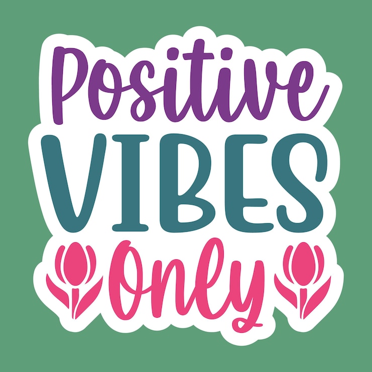 Vettore uno sfondo verde con uno sfondo verde che dice solo quelli positivi