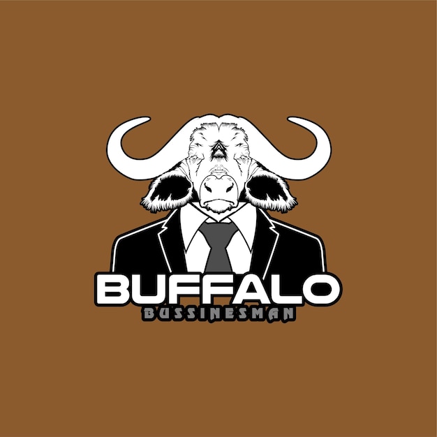uomo d'affari buffalo logo che indossa tuta