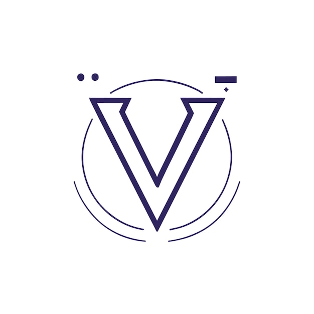 V letter check mark creative minimal moderno logo design universale emblema elegante premium futuro busi