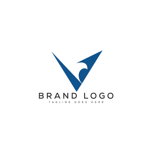 V letter logo design vector template design per il marchio