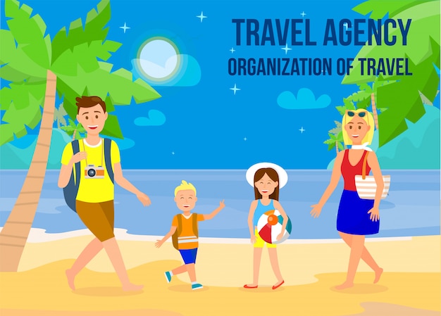 Vacanze su Sea Resort Banner piatto con Copyspace.