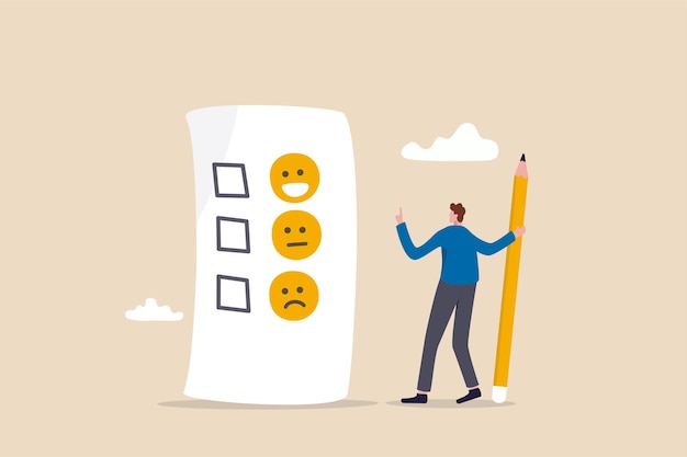 Valutazione del cliente, feedback dal concetto di consumatore.