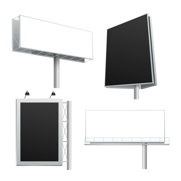 Various outdoor advertising structures
