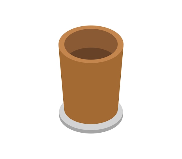 Vaso per piante isometrico