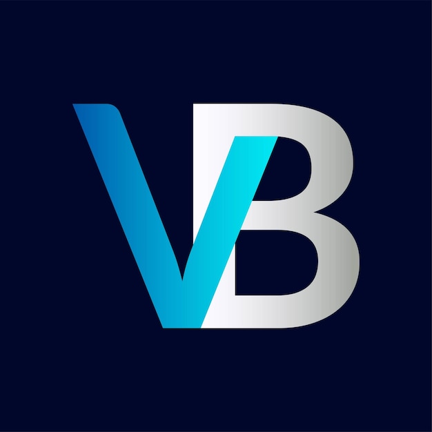 VB Letter Logo Template Illustration Design