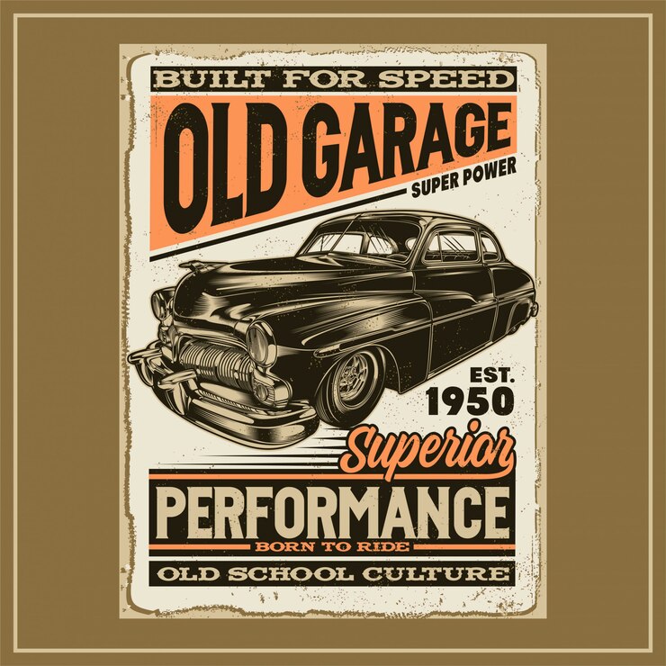 Vettore vecchio garage