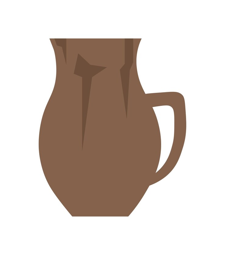 Vettore vecchio vaso medievale