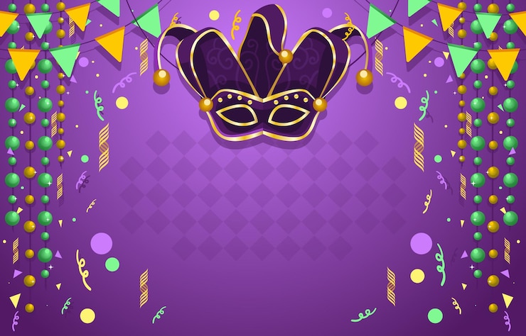 Vettore vecteezy_mardigrasmaskbackground_ap0121
