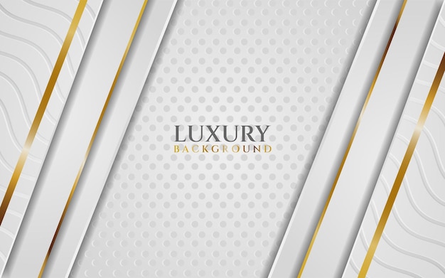 Vector Abstract Elegante sfondo bianco e oro Motivo astratto bianco Texture dot
