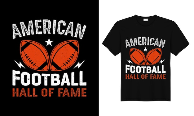 Vector American football tshirt grafica e merchandising design