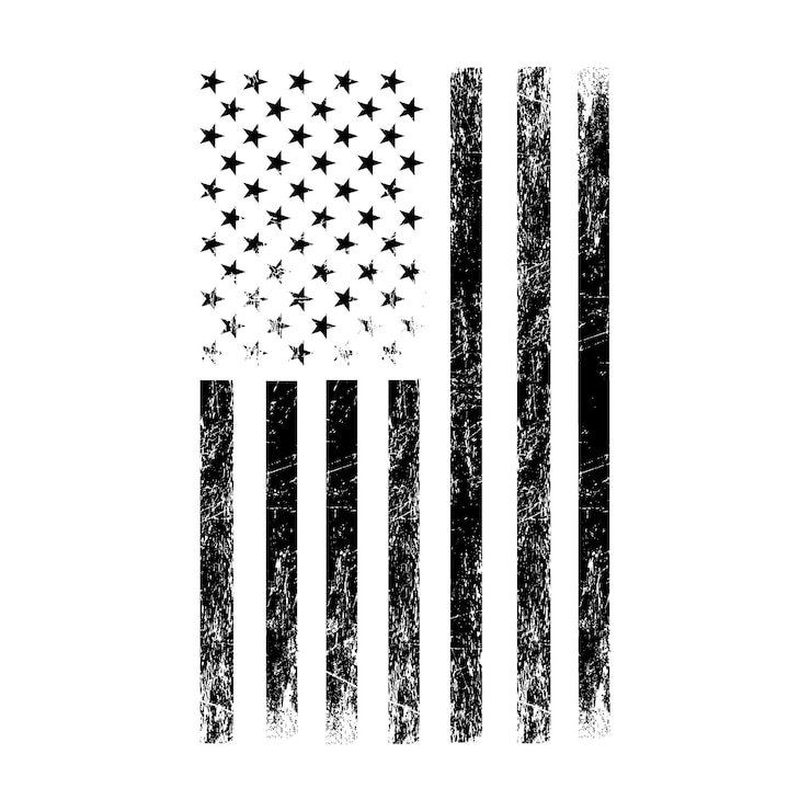 Vettore vector bandiera americana bandiera americana con effetto invecchiato
