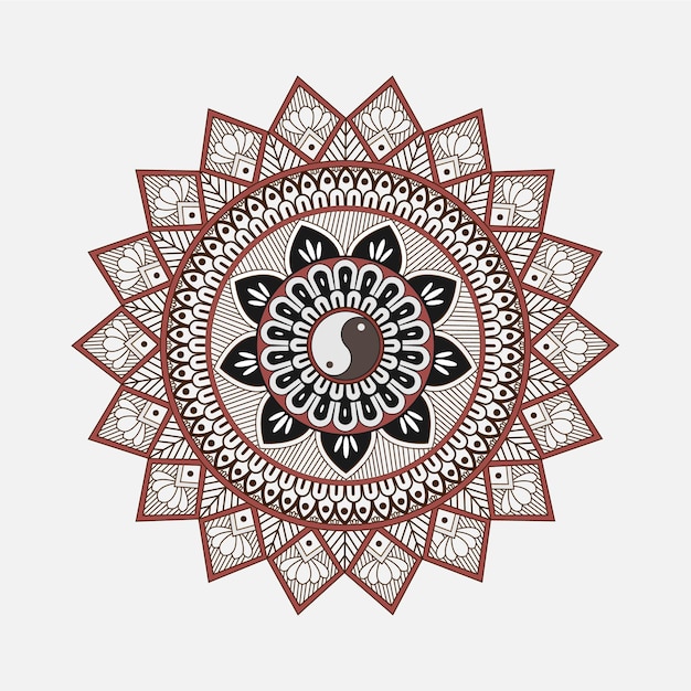 Vector bellissimo design mandala creativo