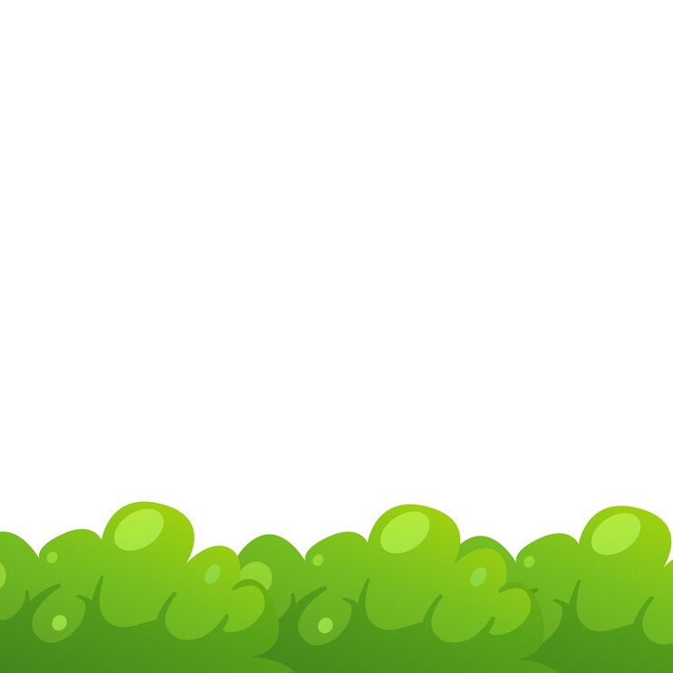 Vettore vector cartoon cespugli giardino verde decorativo siepe e arbusti forestali con foglie vettore isolato