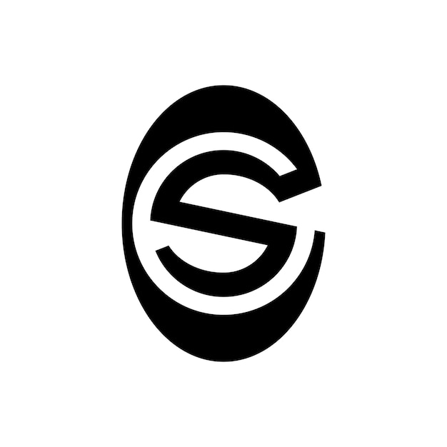 Vector CS Letter Monogram Logo Set per applicazioni Web e di stampa
