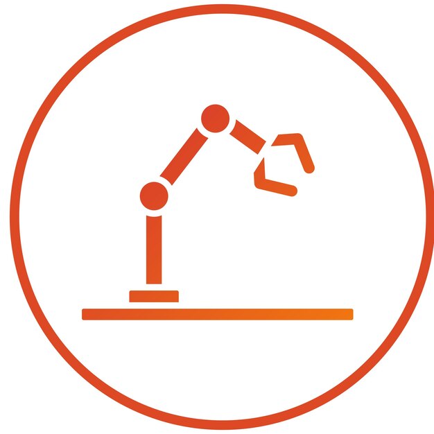 Vector Design Autonomous Robotics Icon Style (stile di icona della robotica autonoma vettoriale)
