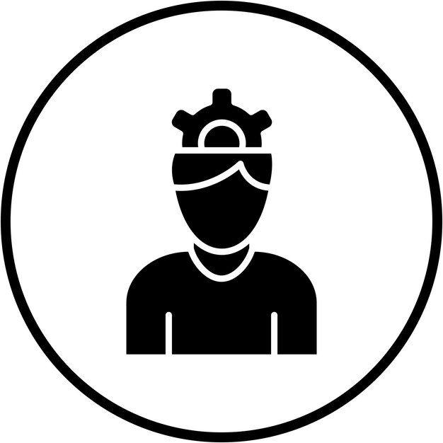 Vector Design Brainstorming Stile di icona