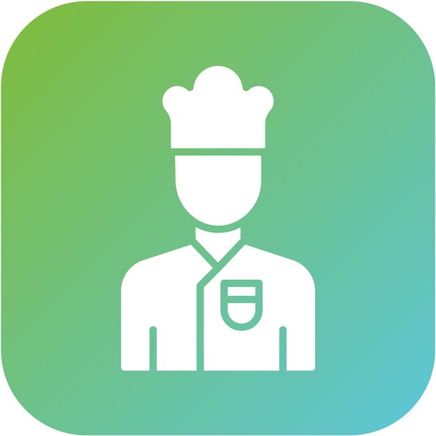 Vector Design Chef Stile di icona maschile