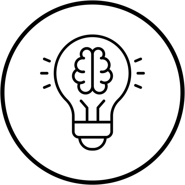 Vector Design Deep Learning Icon Style (stile di icona di apprendimento profondo vettoriale)