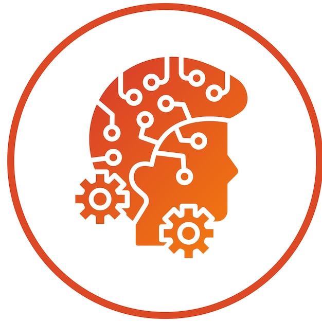 Vector Design Deep Learning Icon Style (stile di icona di apprendimento profondo vettoriale)