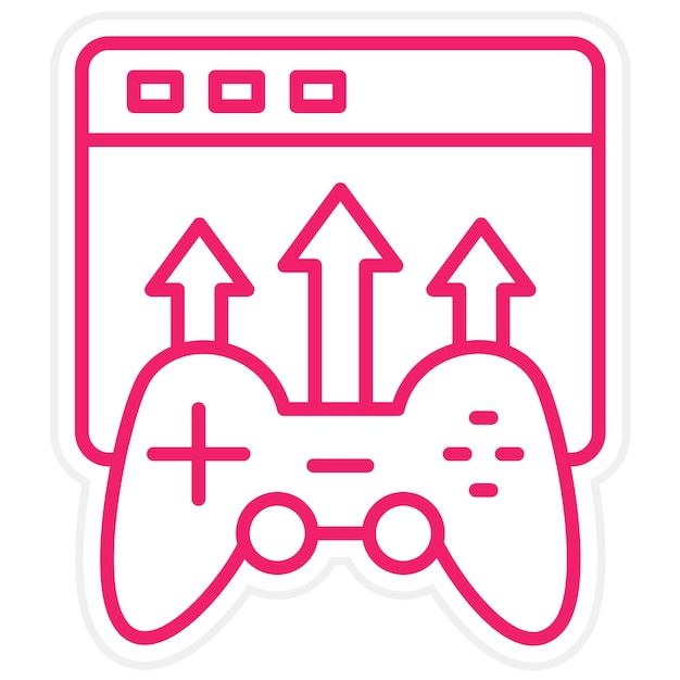 Vector Design Game Publishing Icon Style (stile di icona del gioco vettoriale)