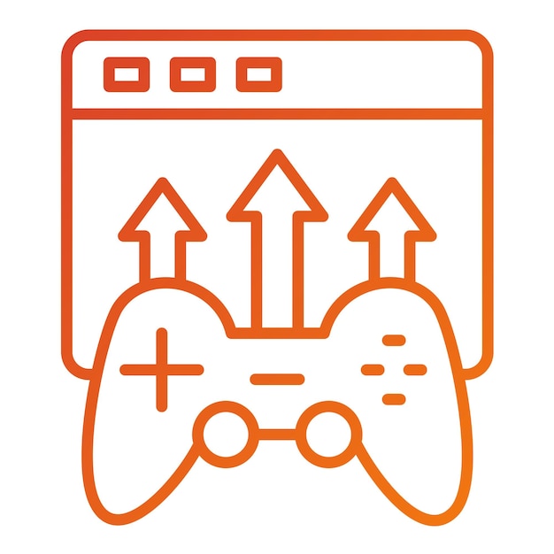 Vector Design Game Publishing Icon Style (stile di icona del gioco vettoriale)