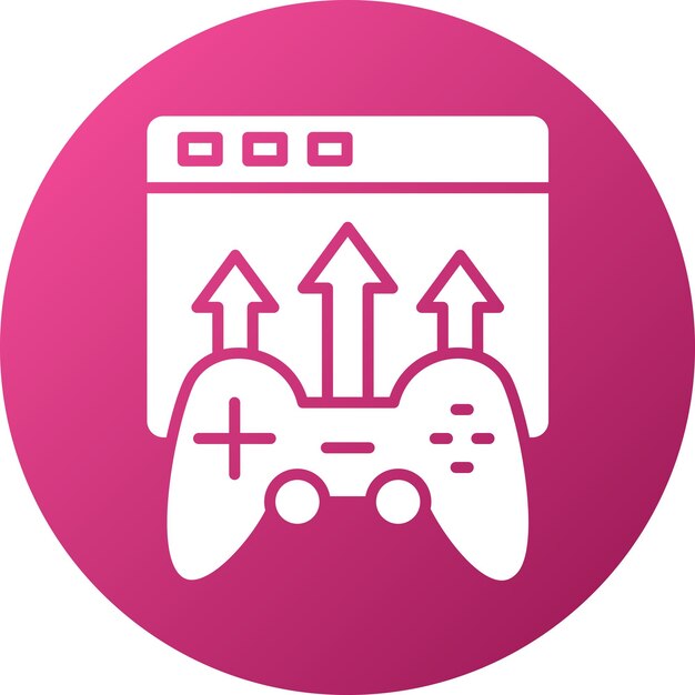 Vector Design Game Publishing Icon Style (stile di icona del gioco vettoriale)