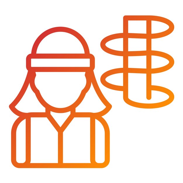 Vector Design Geotechnical Engineer Stile dell'icona