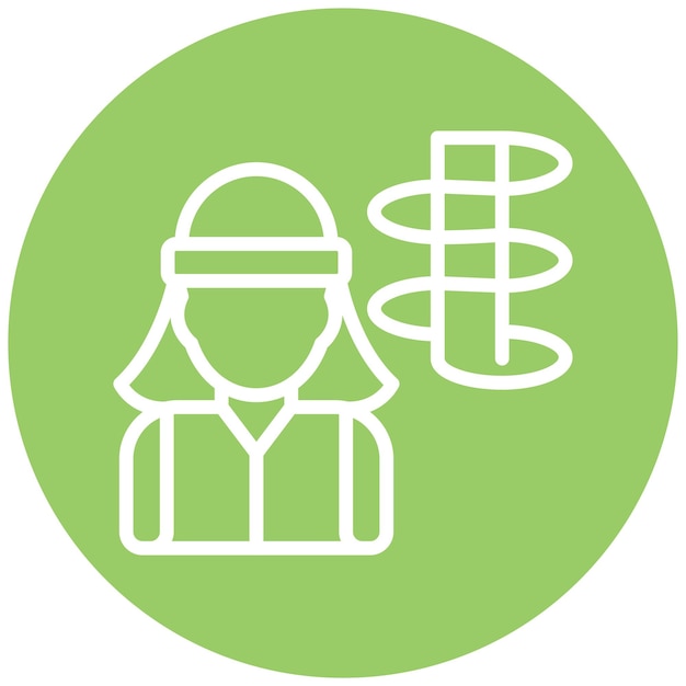 Vector Design Geotechnical Engineer Stile dell'icona