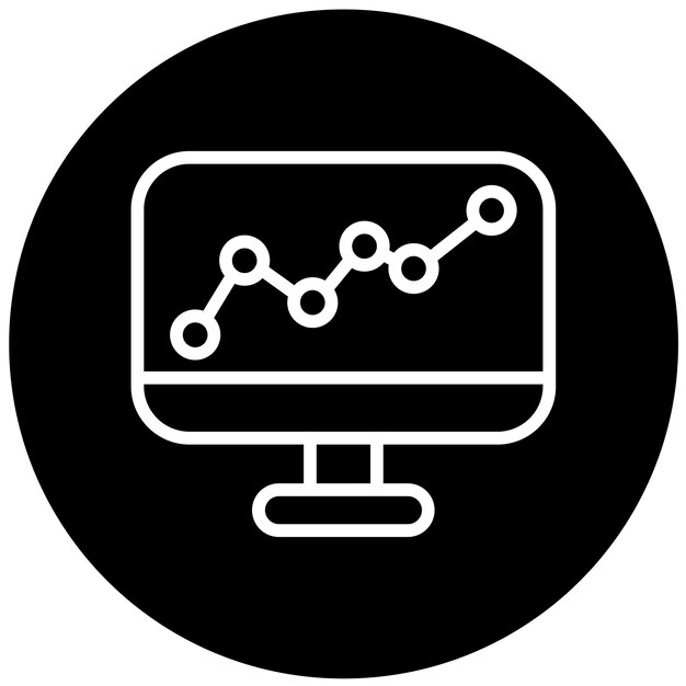Vector Design Learning Analytics Stile di icona