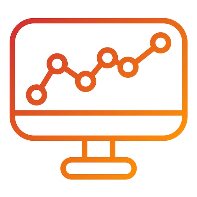 Vector Design Learning Analytics Stile di icona