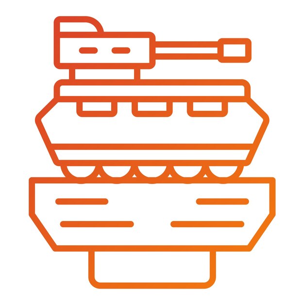 Vector Design Military Museum Icon Style (Stilo delle icone del museo militare)