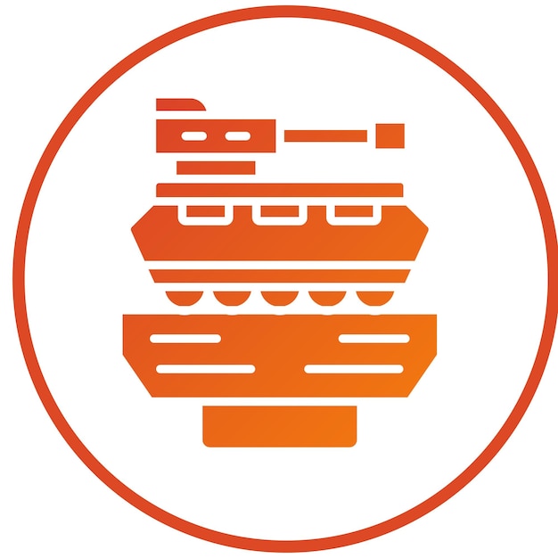 Vector Design Military Museum Icon Style (Stilo delle icone del museo militare)