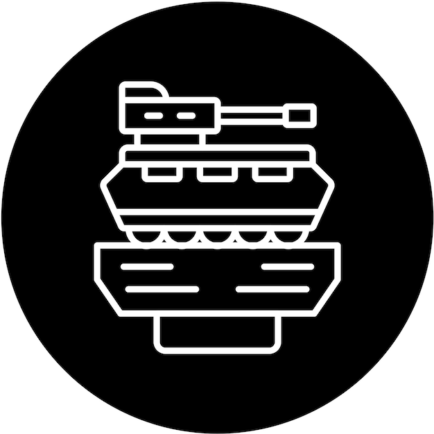 Vector Design Military Museum Icon Style (Stilo delle icone del museo militare)