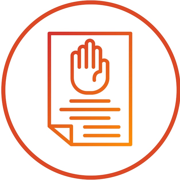 Vector Design Right To Object Icon Style (Stilo di icona a destra dell'oggetto)