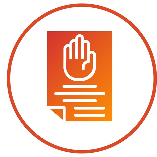 Vector Design Right To Object Icon Style (Stilo di icona a destra dell'oggetto)