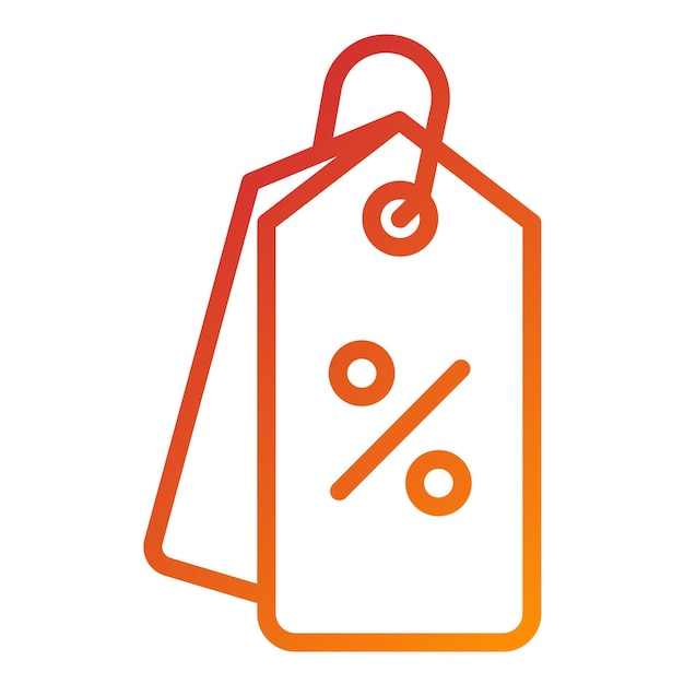 Vector Design Sconto Tag Stile di icona