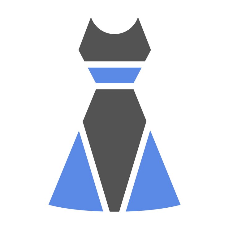 Vettore vector design summer dress icon style (stile di abito estivo vettoriale)