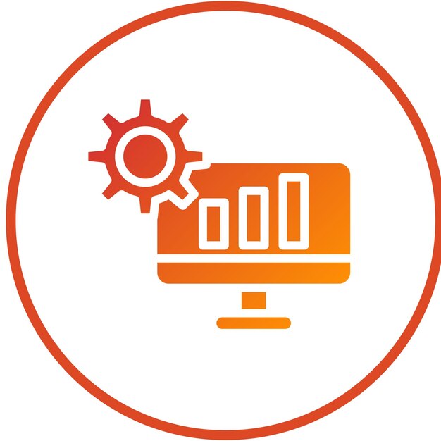 Vector Design TechDriven Learning Icon Style (stile di icona di apprendimento basato sulla tecnologia vettoriale)