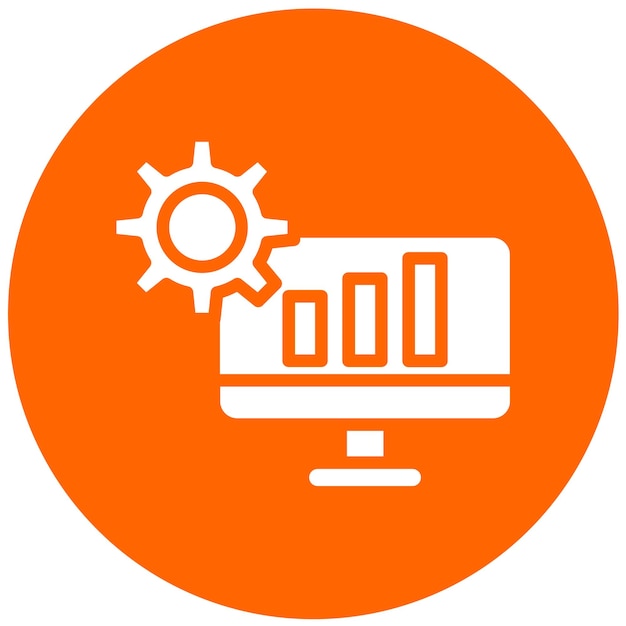 Vector Design TechDriven Learning Icon Style (stile di icona di apprendimento basato sulla tecnologia vettoriale)