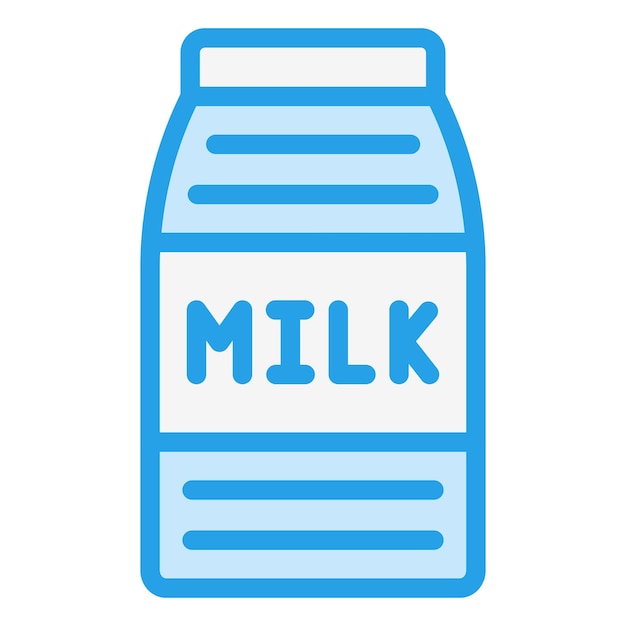 Vector Icon Design Illustrazione di latte