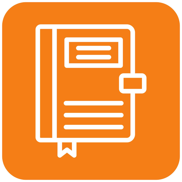 Vector Icon Design Journal Illustrazione
