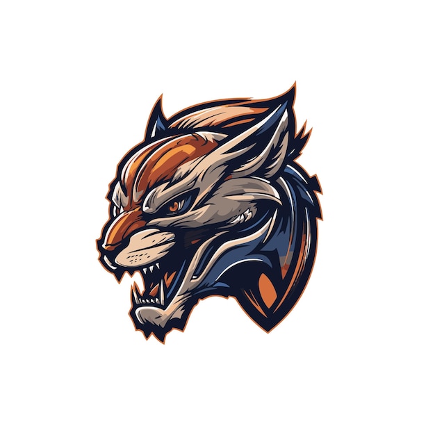 Vector Mascot Tiger Logo per giocatori streamer o aziende
