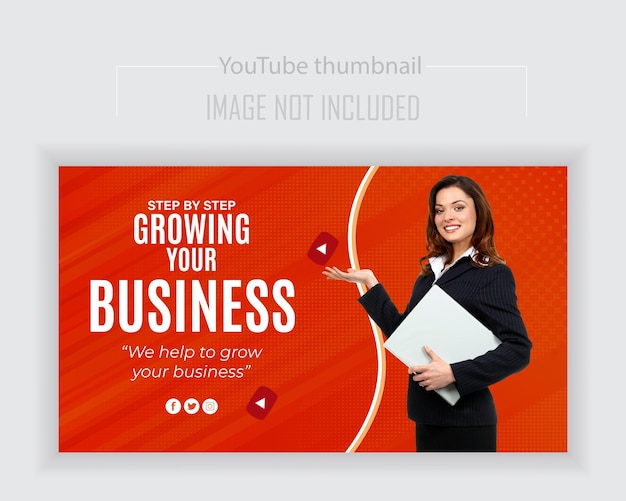 Vector modern flat abstract youtube background thumbnail con modello di effetto papercut