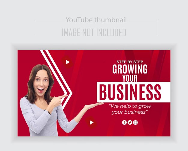 Vector modern flat abstract youtube background thumbnail con modello di effetto papercut