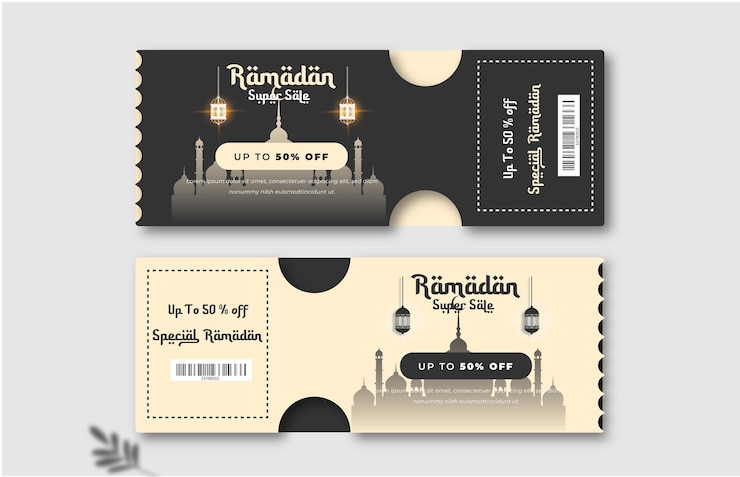 Vettore vector ramadan kareem vendita con sfondo moschea