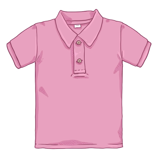 Vector singolo fumetto illustrazione Polo rosa