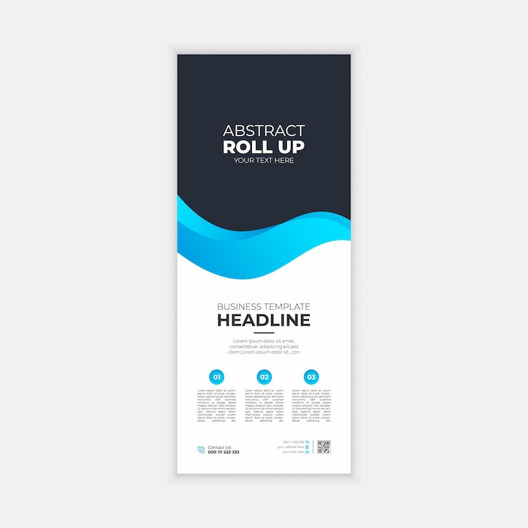Vettore vector travel dl flyer o business webinar rack card flyer template roll up