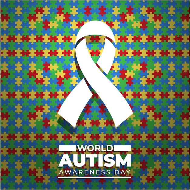 Vector World Autism Day 2 aprile - Giornata mondiale per la consapevolezza dell'autismo
