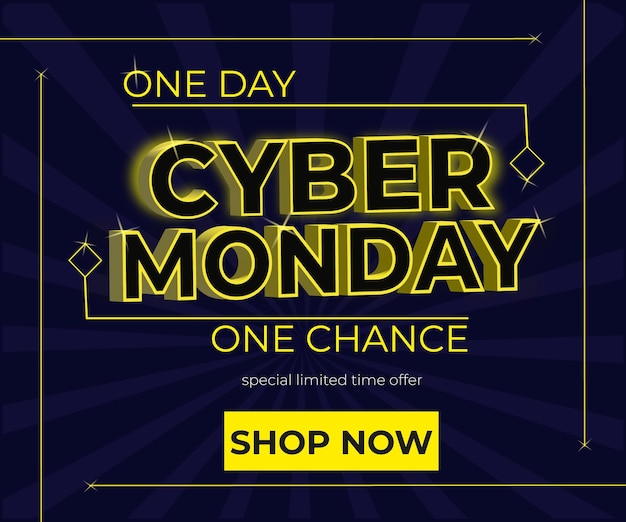Vectori di sfondo del Cyber Monday