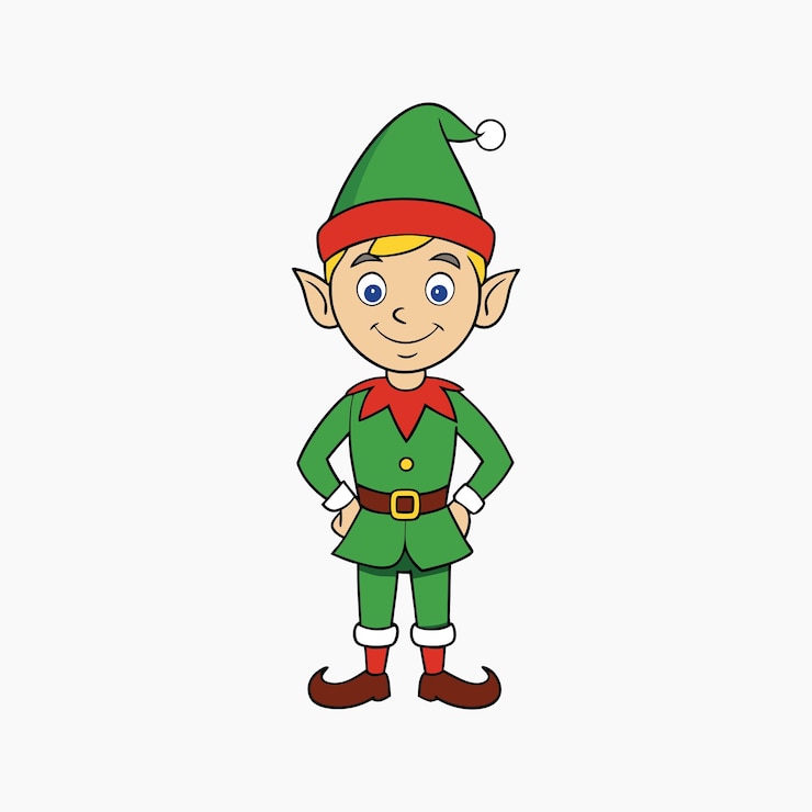 Vettore vectori e illustrazioni di elf stock di cartoni animati di natale